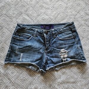 Miley Cyrus Max Azria Vintage Distressed Jean Cutoff Shorts Size 7
